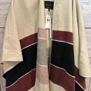 Women’s Blanket poncho Multicolor Sweater cardigan